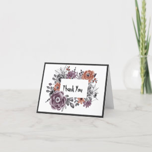 boze bloemen iedereen die HalloWedding ziet Dank j Bedankkaart