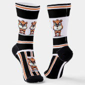 Boze Cartoon Stier Crew Soks Sokken (Gebogen)