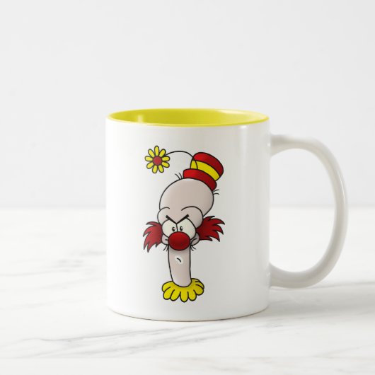 Boze Clown Tweekleurige Koffiemok (Rechts)