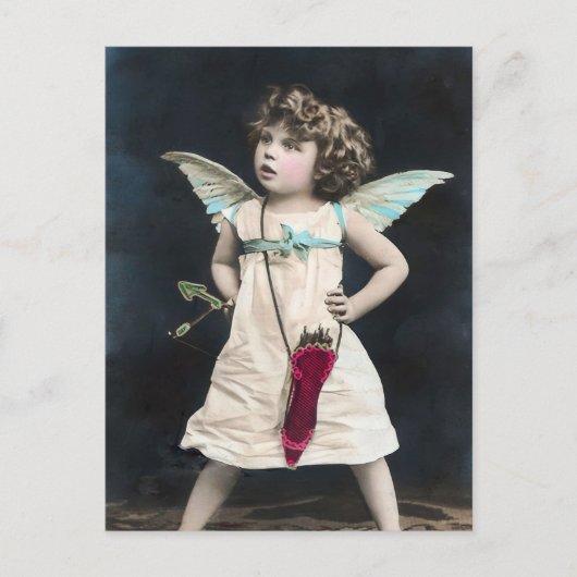 Boze Cupido Feestdagenkaart (Voorkant)