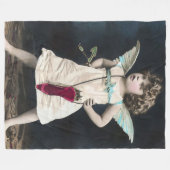 Boze Cupido Fleece Deken (Voorkant (Horizontaal))