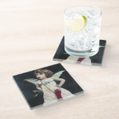 Boze Cupido Glazen Onderzetter (Schuin)