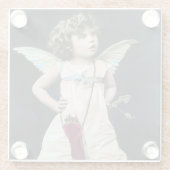 Boze Cupido Glazen Onderzetter (Achterkant)