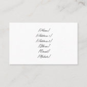 Boze Cupido Visitekaartje (Achterkant)