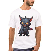 Boze demon kat schattige grappige boze kat