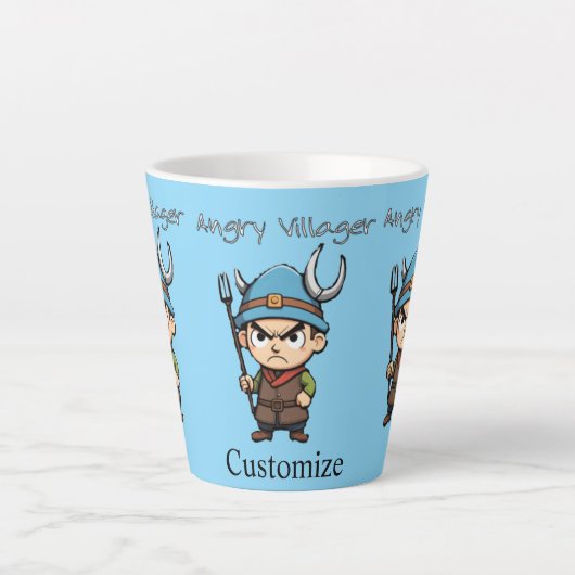 Boze Dorpeling Hooivork Thunder_Cove Latte Mok (Voorkant)