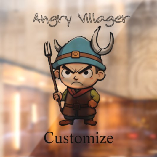 Boze Dorpeling Hooivork Thunder_Cove Raamsticker (Vel 2)