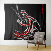 Boze Draak Wandtapijt Wandkleed (In Situ (horizontaal))