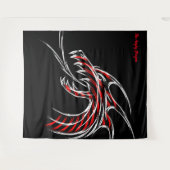 Boze Draak Wandtapijt Wandkleed (Voorkant (horizontaal))