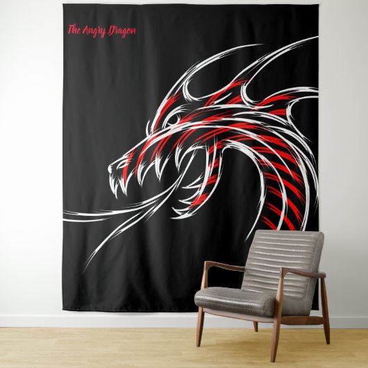 Boze Draak Wandtapijt Wandkleed (In situ)
