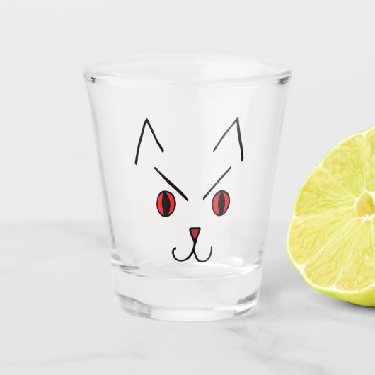 Boze Duivel Kat Shot Glas (Voorkant)