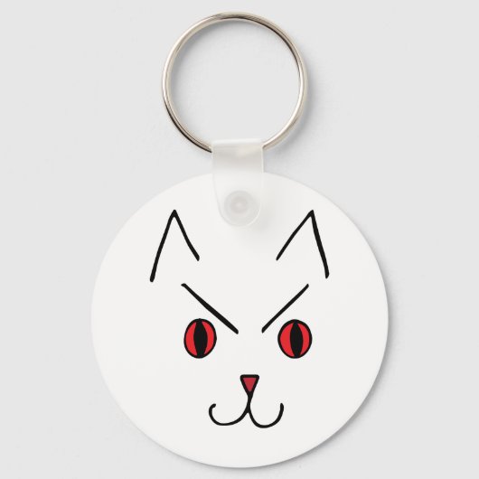 Boze Duivel Kat Sleutelhanger (Voorkant)