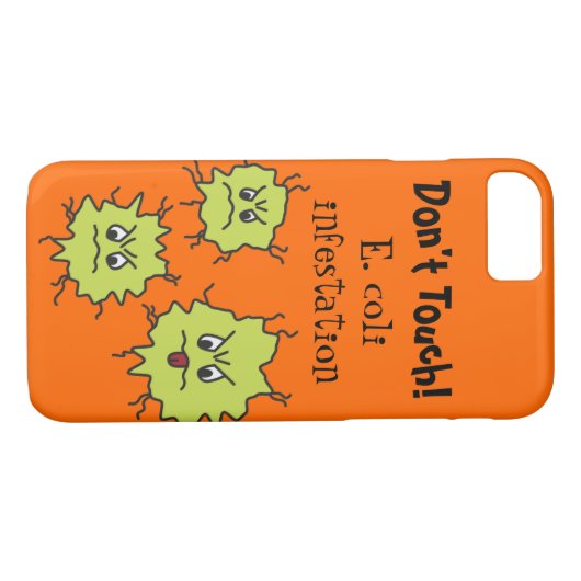 Boze E. coli kiemen Grappig Case-Mate iPhone Case (Achterkant (Horizontaal))