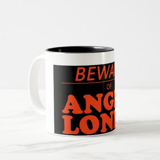 boze eend tweekleurige koffiemok (Voorkant links)