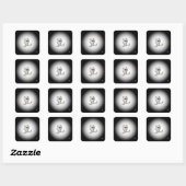 Boze eenogige kleine ding v2 vierkante sticker (Vel)