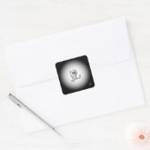 Boze eenogige kleine ding v2 vierkante sticker (Envelop)