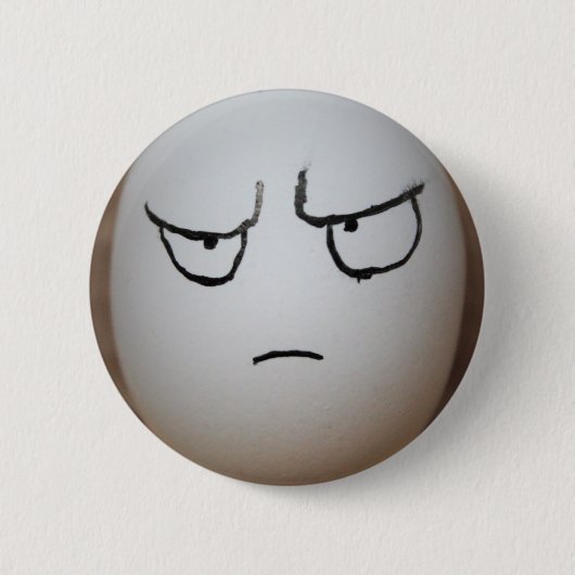 Boze Ei Knop Ronde Button 5,7 Cm (Voorkant)