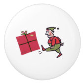 Boze Elf witte keramische knop (Voorkant)