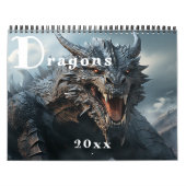 Boze enge draken kalender (Hoes)