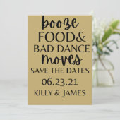 Boze eten en slechte dans trekken om de Da te redd Kaart (Staand voorkant)