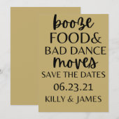 Boze eten en slechte dans trekken om de Da te redd Kaart (Voorkant / Achterkant)