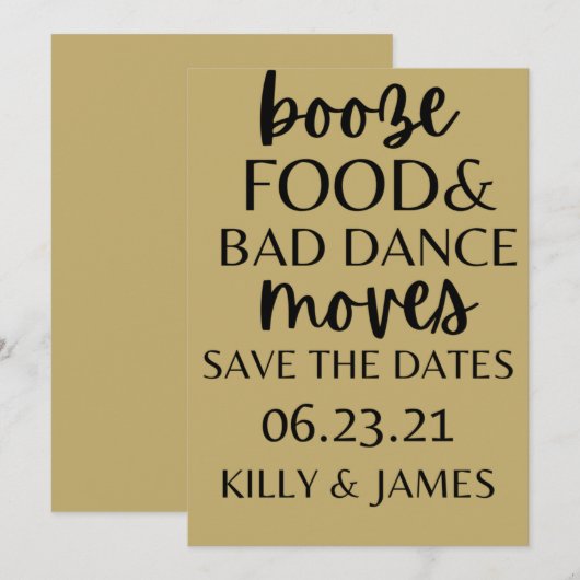 Boze eten en slechte dans trekken om de Da te redd Kaart (Voorkant / Achterkant)