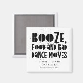 Boze, eten, slechte dans beweegt grappig sparen de magneet (Voorkant / Achterkant)