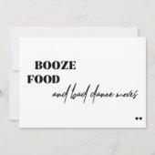 Boze eten slechte dans beweegt grappige bruiloft kaart (Voorkant)