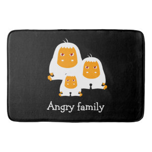 Boze familie Apen ontwerp Badmat