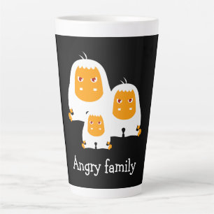 Boze familie Apen ontwerp Latte Mok