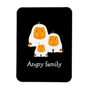 Boze familie Apen ontwerp Magneet