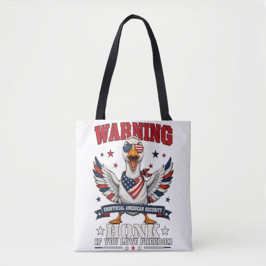 Boze Gans 4 juli Boodschappentas Tote Bag (Voorkant)