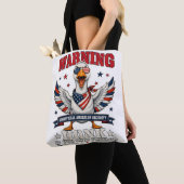 Boze Gans 4 juli Boodschappentas Tote Bag (Dichtbij)