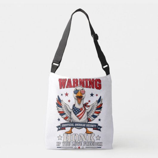 Boze Gans 4 juli Crossbody Tas (Voorkant)