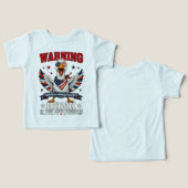 Boze Gans 4 juli Peuter T-shirts (Ontwerp Voorkant & Achterkant)