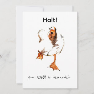Boze Gans Uitnodiging