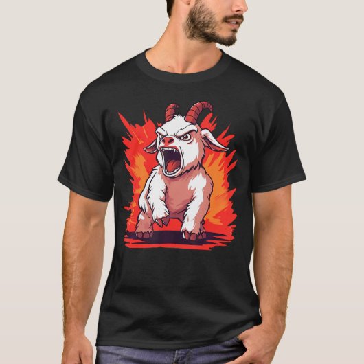 Boze Geit Grappige Geit T-shirt (Voorkant)