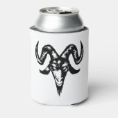 Boze geitenkop (zwart) blikjeskoeler (Blikje Achterkant)