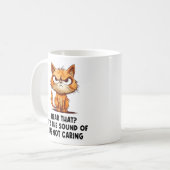 Boze gestresste kat Grappige stress meme voor katt Koffiemok (Voorkant links)