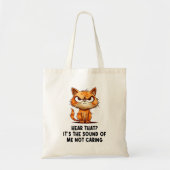 Boze gestresste kat Grappige stress meme voor katt Tote Bag (Voorkant)
