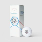 Boze Gezicht Golfbal - Aangepaste Naam Grappige Ca Golfballen (Verpakking)