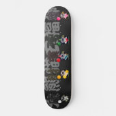 Boze gezicht panda 5 Goden Skateboard (Voorkant)