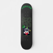 boze gezicht panda god van academische Skateboard (Voorkant)