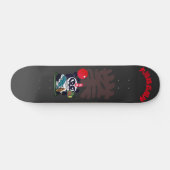 boze gezicht panda god van carrière Skateboard (Horizontaal)