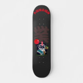 boze gezicht panda god van carrière Skateboard (Voorkant)