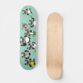 boze gezicht panda's Skateboard (Voorkant)