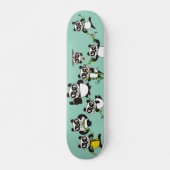 boze gezicht panda's Skateboard (Voorkant)