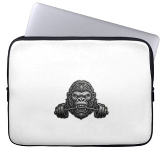 Boze Gorilla die halter bijt Gym Motivatie iPho Laptop Sleeve