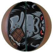 Boze Gorilla Grafische Basketbal – Roodogig Beest (Verticaal)