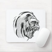 Boze Gorilla Koning Van Jungle Ontwerp Muismat (Met muis)